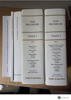 Civil Procedure 2023 Vol 1 And 2 With Supplements And Questions Answers The...
