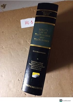 Kerly's Law Of Trade Marks And Trade Names 15th Ed By Mellor And Llewelyn