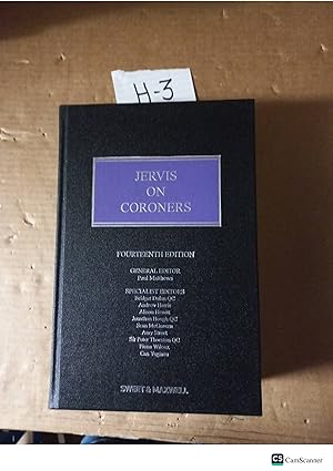 Jervis On Coroners 14th Ed By Paul Matthews Sweet And Maxwell