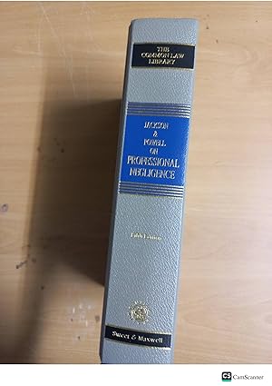 Jackson And Powell On Professional Negligence 5th Ed Sweet And Maxwell The Common...