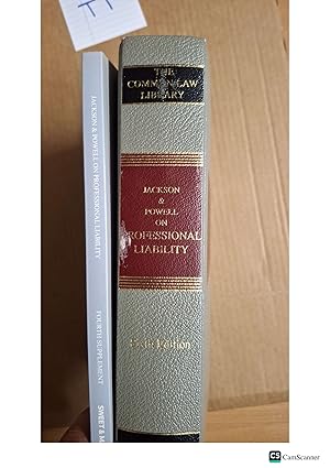 Jackson And Powell On Professional Liability 6th Ed With Supplement Sweet And...
