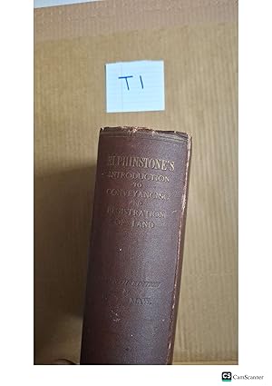 Elphinstone's Introduction To Conveyancing 7th Ed By Trentham Maw Sweet...