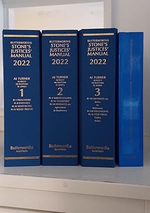 Butterworths Stone's Justices' Manual 2022 3 Vols With Key Materials...
