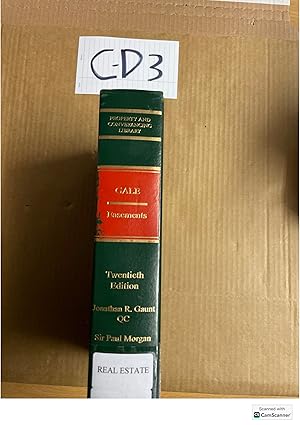 Gale Easement 20th Ed By Jonathan Gaunt And Paul Morgan