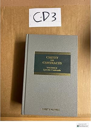 Chitty On Contracts General Principles 32nd Ed Sweet And Maxwell The Common...