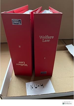 Welfare Law Looseleafs Volume 1 And 2 Tottel Publishing