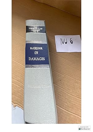 McGregor On Damages 14th Ed Sweet And Maxwell The Common Law Library