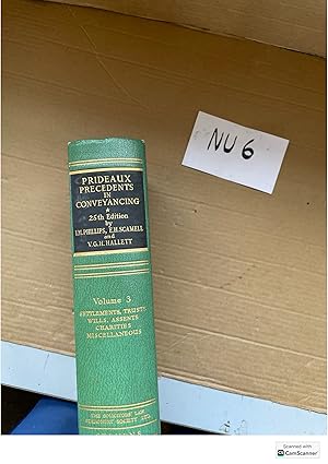 Prideaux's Precedents In Conveyancing 25th Ed Volume 3 By M. Phillips And...