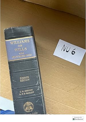 Williams On Wills With Precedents Of Wills 4th Ed By H. Sherrin And D Barlow...