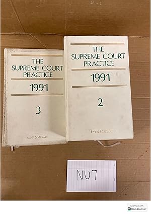 The Supreme Court Practice 1991 The White Books Volume 2 And 3 By Jacob Adams...