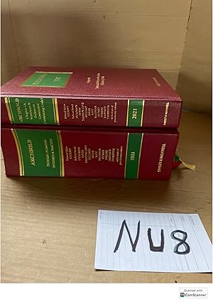 Archbold Criminal Pleading Evidence And Practice 2021 2 Volumes By Richardson...