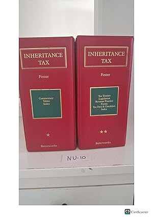 Inheritance Tax Looseleafs Set Of 2 Volumes By Foster Butterworths