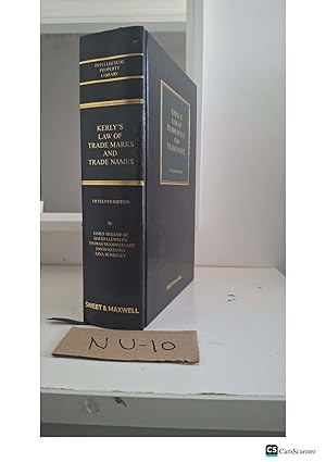 Kerly's Law Of Trade Marks And Trade Names 15th Ed By James Mellor And David...
