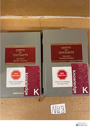 Chitty On Contracts General Principles 30th Ed Volume 1 And 2 Sweet And Maxwell...