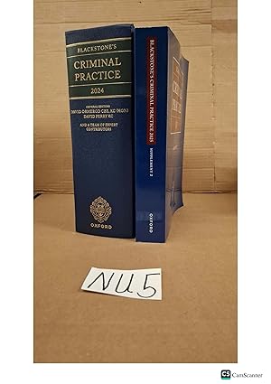 Blackstone's Criminal Practice 2024 With Supplement 2025 By David Ormerod...Blackstone's Criminal Practice 2024 With Supplement 2025 By David Ormerod...