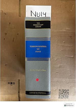 Clerk And Lindsell On Torts 22nd Ed Sweet And Maxwell The Common Law Library
