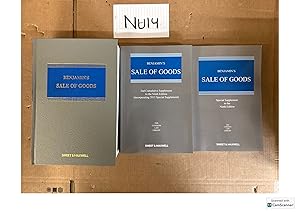 Benjamin's Sale Of Goods 9th Ed With Supplements Sweet And Maxwell The Common...