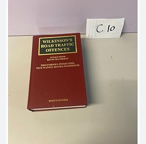 WILKINSON'S ROAD TRAFFIC OFFENCES 29th Edition McCormac