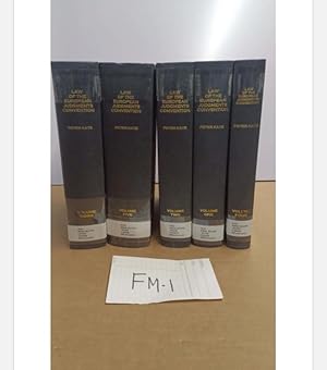 LAW OF THE EUROPEAN JUDGMENTS CONVENTION by PETER KAYZ Volume 1-5 full set