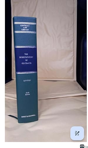 The Interpretation of Contracts 6th ed by Kim Lewison (Hardback)