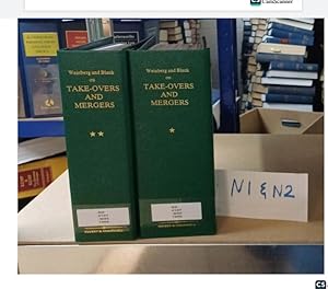 Weinberg and Blank on TAKE-OVERS AND MERGERS looseleaf full set of 2 volumes...