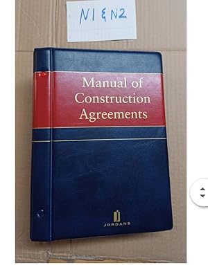 Manual of Construction Agreements Looseleaf By Richard Cockram with CD and updated...