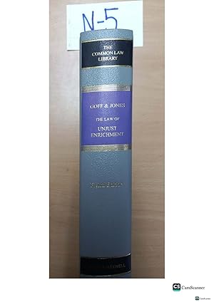 Goff and Jones The Law of unjust enrichment 8th Edition