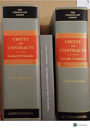 Chitty on Contracts 33rd ed Vols 1 & 2 with 2nd Supplement By Hugh Beale