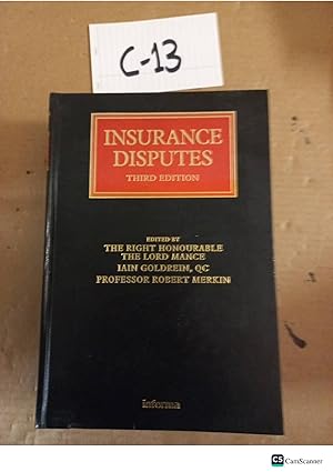 Insurance Disputes 3rd Ed By Goldrein And Merkin