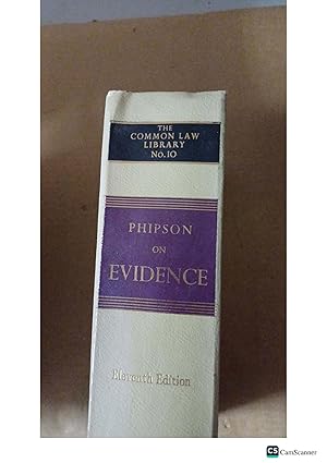 Phipson on Evidence 11th Ed by Phipson, Buzzard & Mitchell