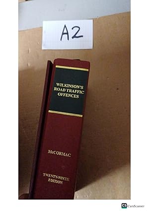 Wilkinson's Road Traffic Offences, 29th Edition with Supplement by McCormac