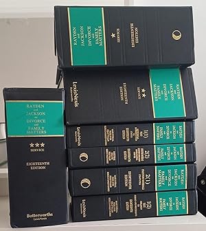 Rayden and Jackson On Divorce And Family Matters 18th Ed Complete Set With Looseleafs...