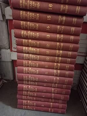 Mew's Digest Of English Case Law vol 1-24 with Supplements of 1925-1935