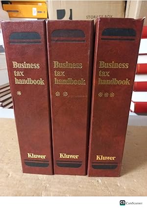 Kluwer Business Tax Handbook Looseleaf Full Set Of 3 Vols
