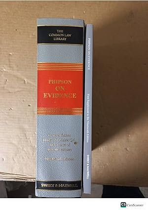 Phipson On Evidence 19th Ed With 1st Supplement By Hodge M Malek