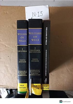 Williams On Wills 10th Ed Vol 1 And 2 With 2nd Cumulative Supplement By Barlow...