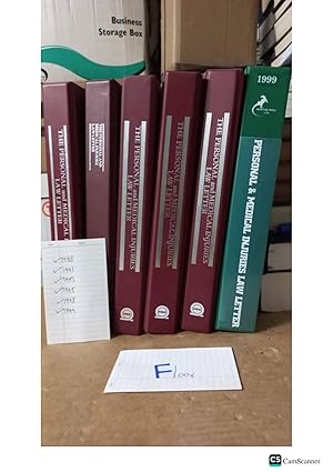 Personal And Medical Injuries Law Letter Looseleaf 6 Vols 1988-1999