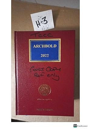 Archbold Criminal Pleading Evidence And Practice 2022