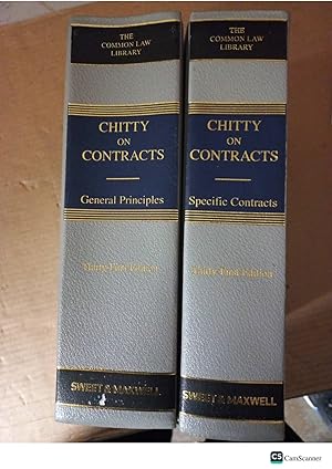 Chitty On Contracts 31st Ed 2 Vols General Principles And Specific Contracts