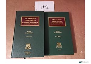 Unjustified Enrichment Vol 1 And 2 By Robin And Evans Jones