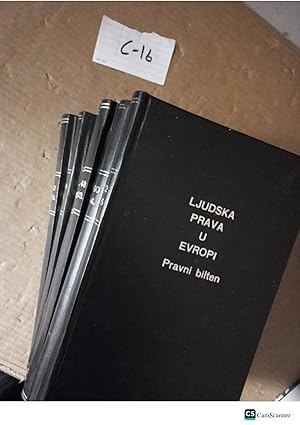 Ljudska Prava U Evropi Pravni Bilten 2000-2005 6 Vols 1-72 Parts