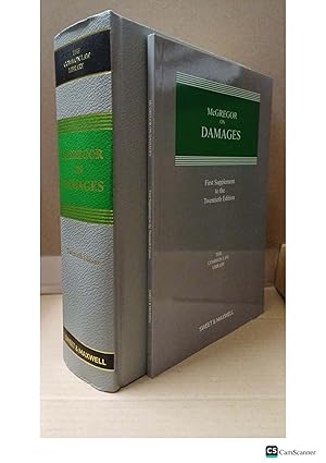 McGregor On Damages 20th Ed With 1st Supplement The Common Law Library