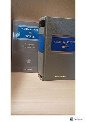 Clerk And Lindsell On Torts 22nd Ed With 1st Supplement The Common Law Library