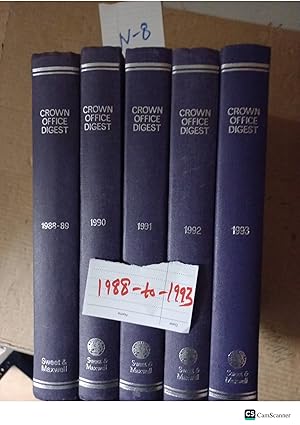 Crown Office Digest 1988-1993 Complete Set