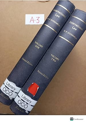 International Law 2nd Ed Vol 1 And 2 By D P O Connell