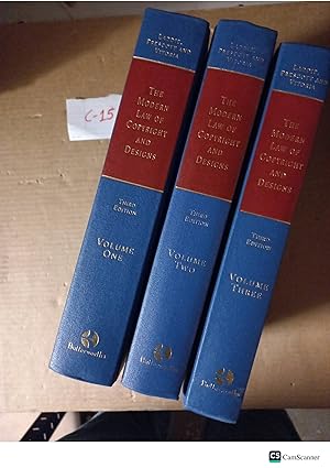 The Modern Law Of Copyright And Designs 3rd Ed 3 Vols By Laddie, Prescott