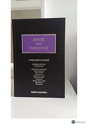 Jervis On Coroners 14th Ed By Paul Matthews Sweet And Maxwell