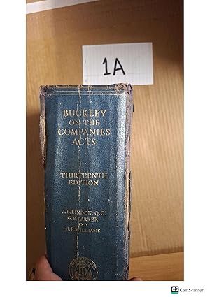 Buckley On The Companies Acts 13th Ed By Lindon And Parker 1957