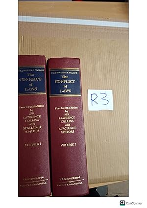 Dicey & Morris The Conflict of Laws 14th ed Vol 1 & 2