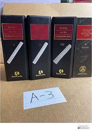 Buckley On The Companies Acts Looseleafs Set Of 4 Volumes